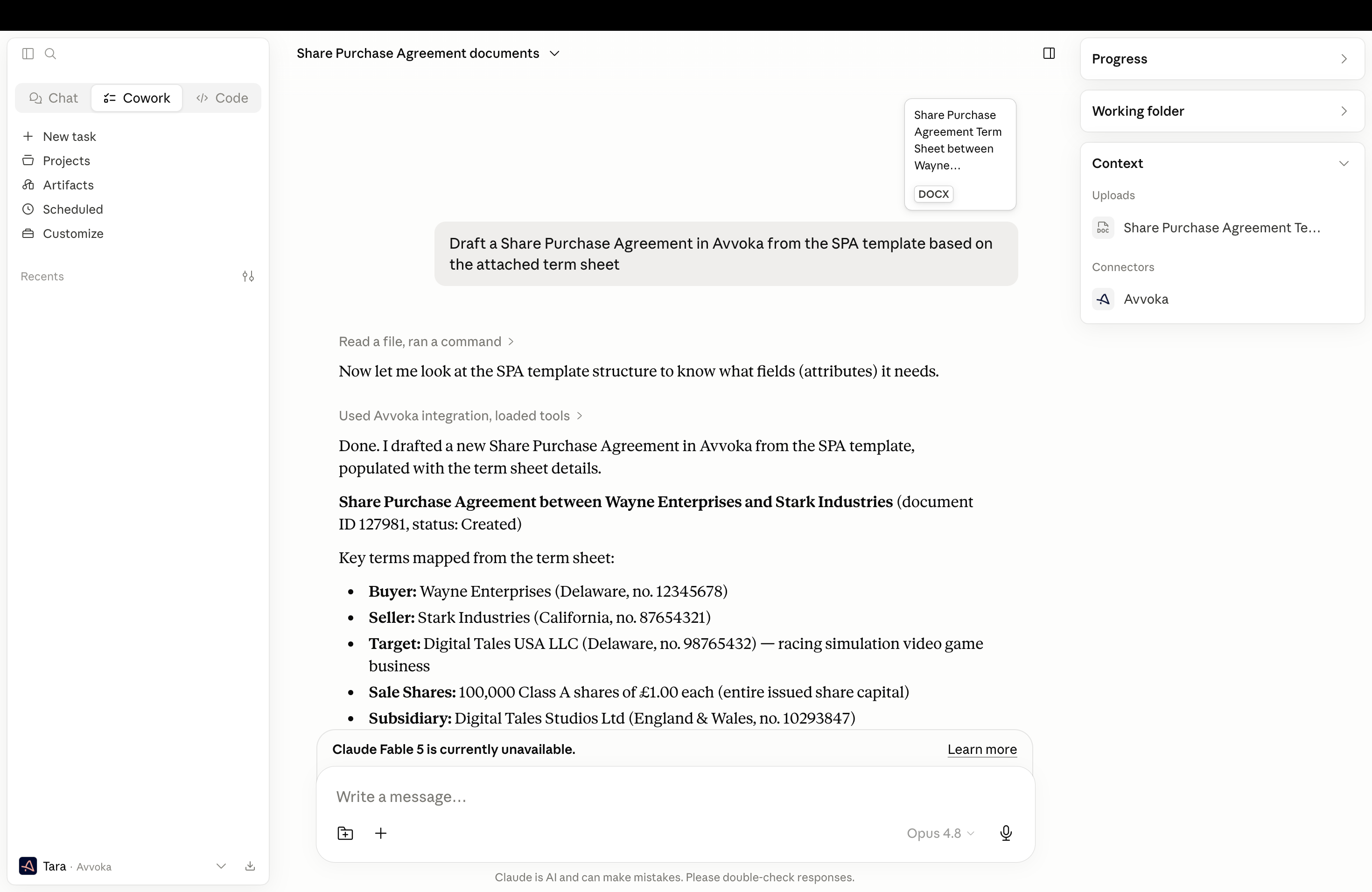 Avvoka screenshot