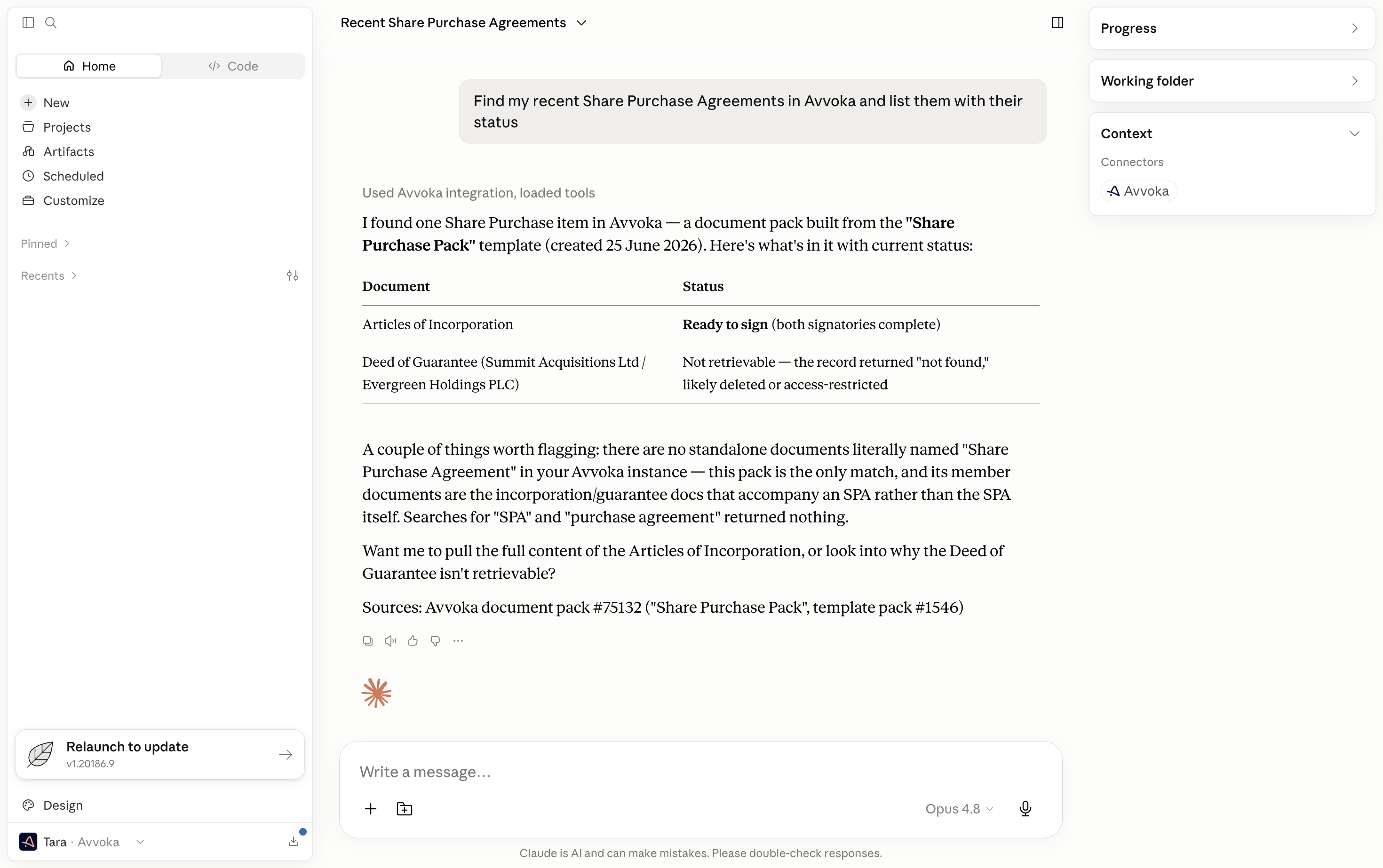 Avvoka screenshot