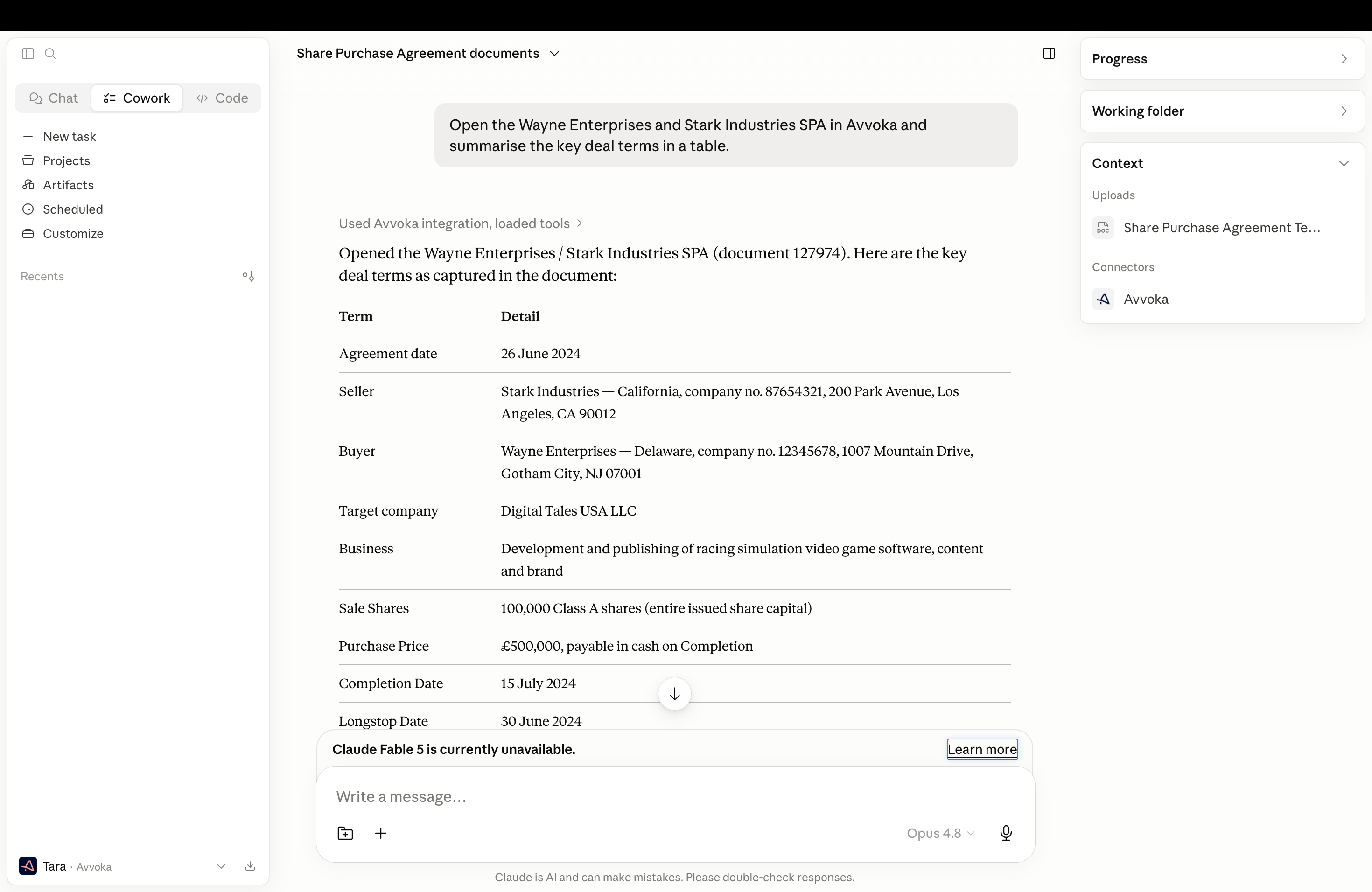 Avvoka screenshot
